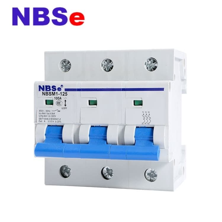 3P Industrial Type Circuit Breaker Type D Mcb NBSM30-125 Series Din Rail Installation